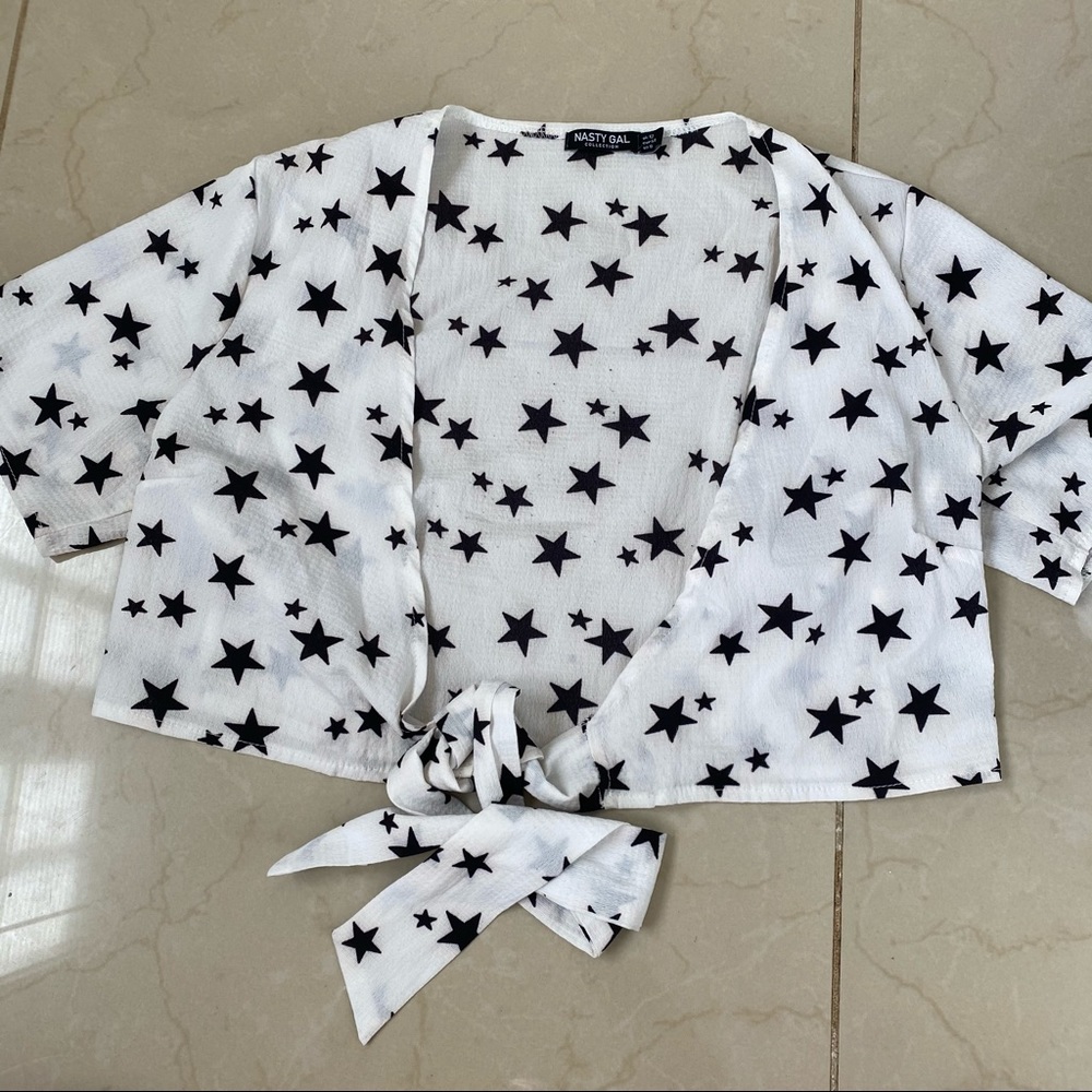 Nasty Gal Tie Star Top